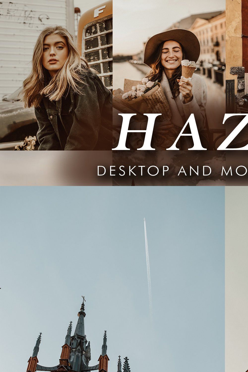 6 Hazel Lightroom Presets pinterest preview image.