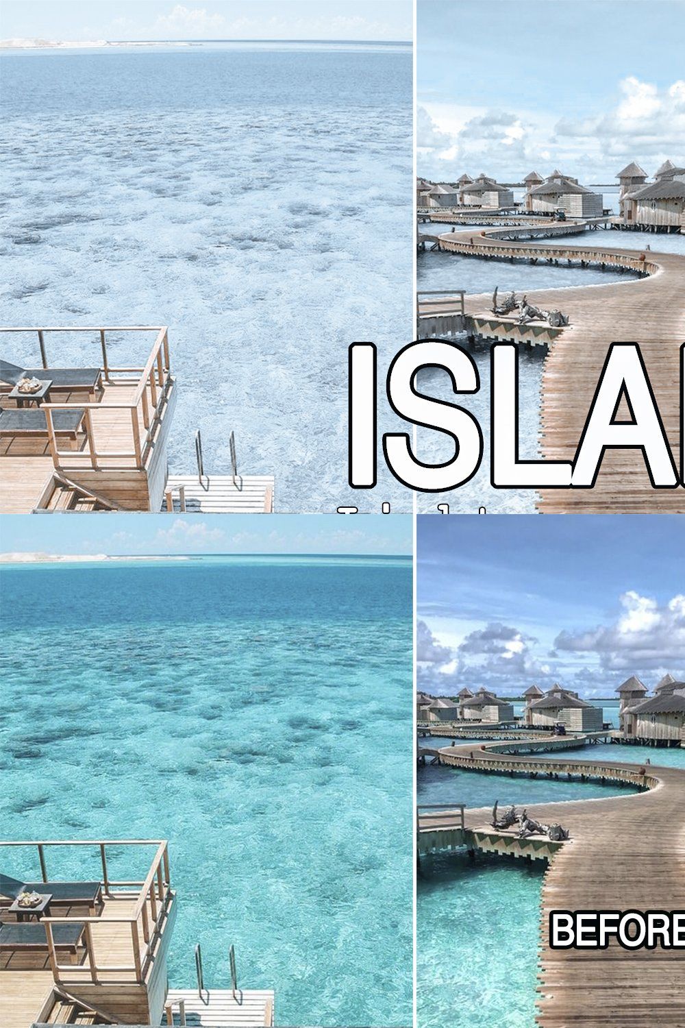 6 Island Lightroom Presets pinterest preview image.