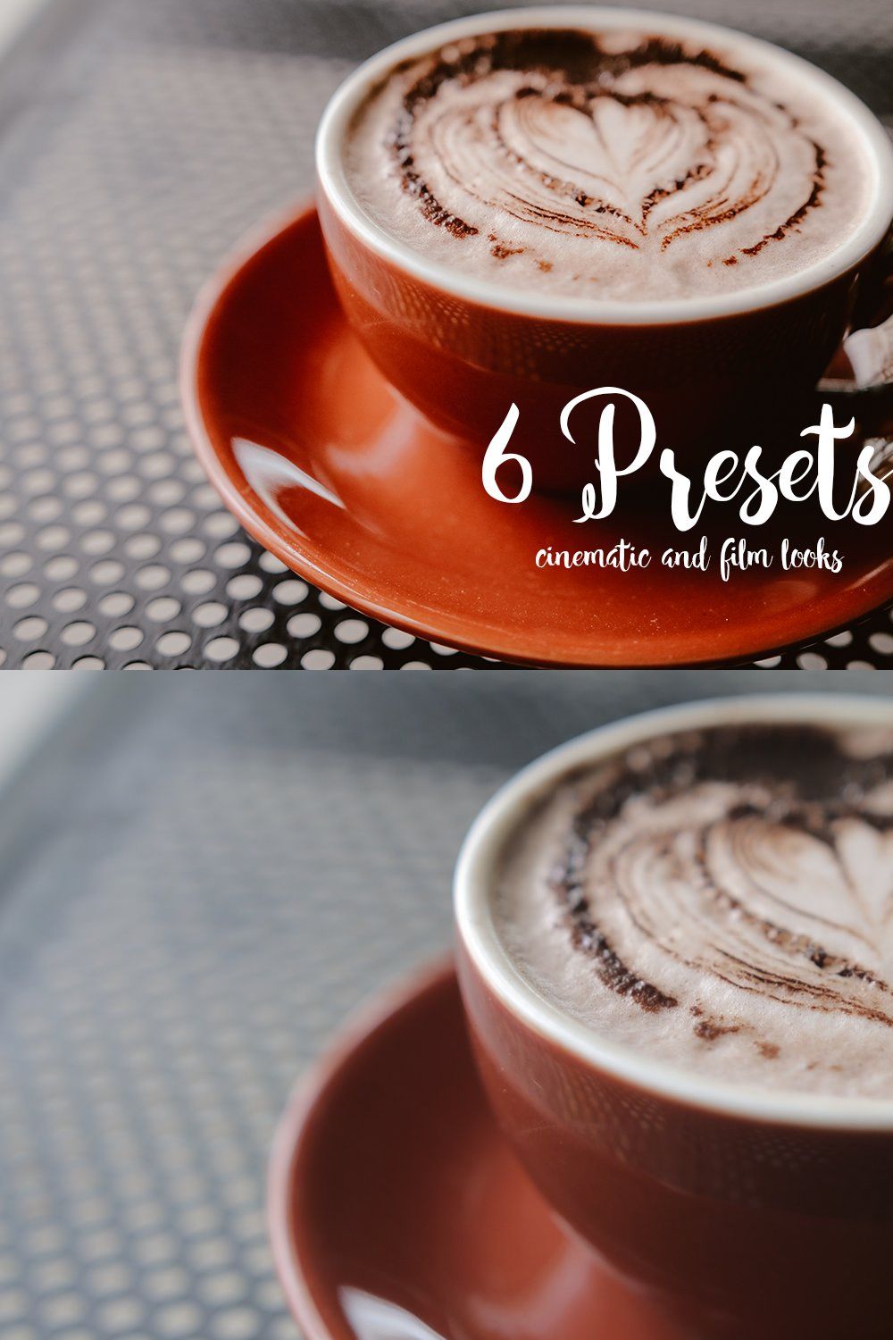 6 Pro Presets Cinematic and Film pinterest preview image.