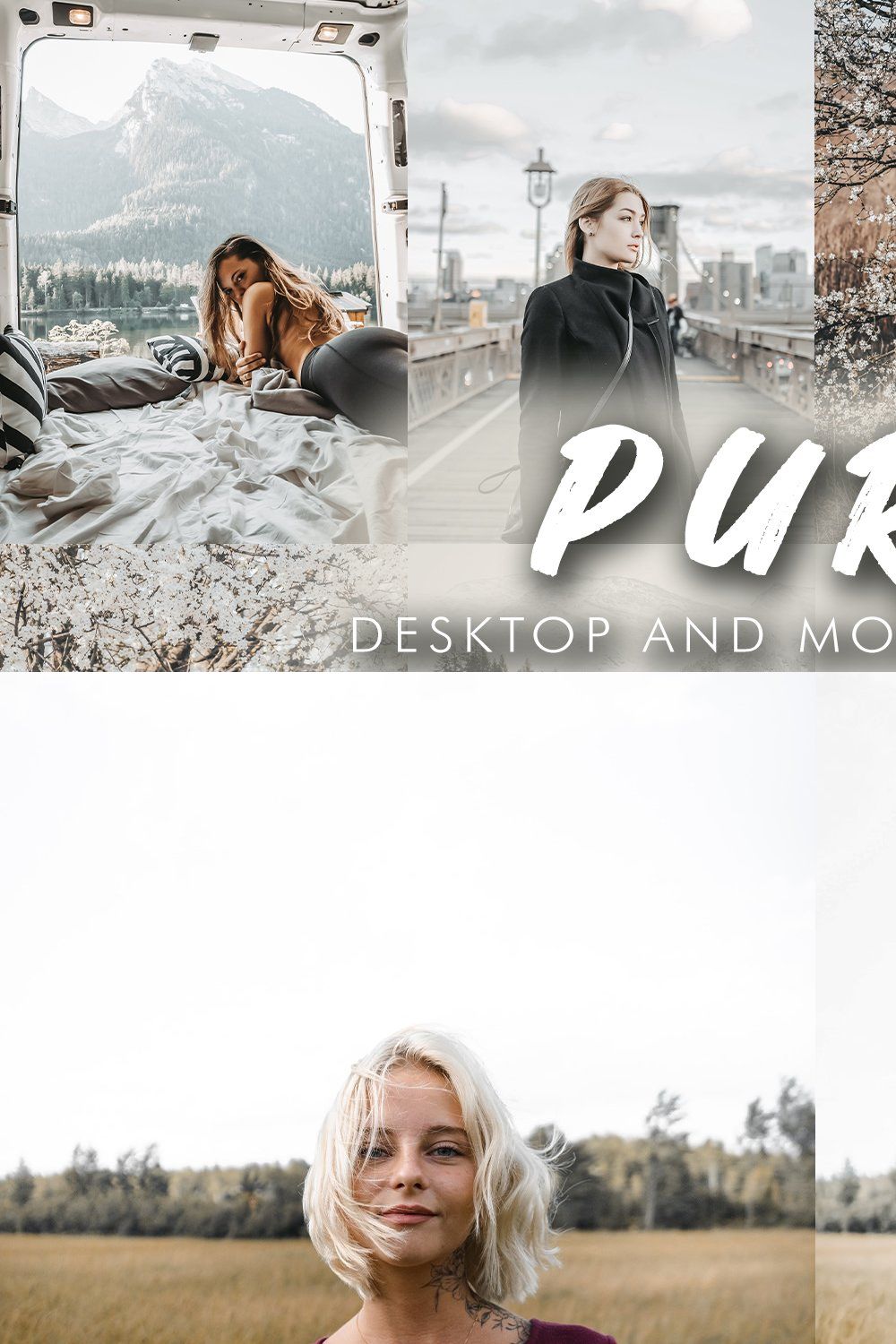 6 Pure Lightroom Presets pinterest preview image.