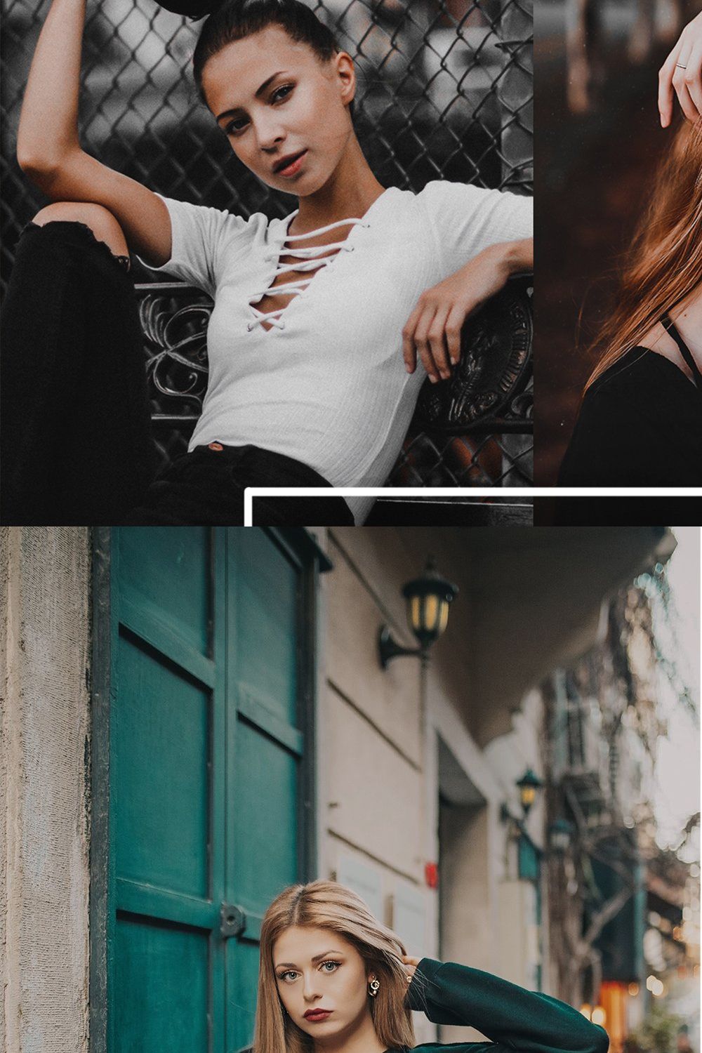 60 BLACK TONES Lightroom Presets pinterest preview image.