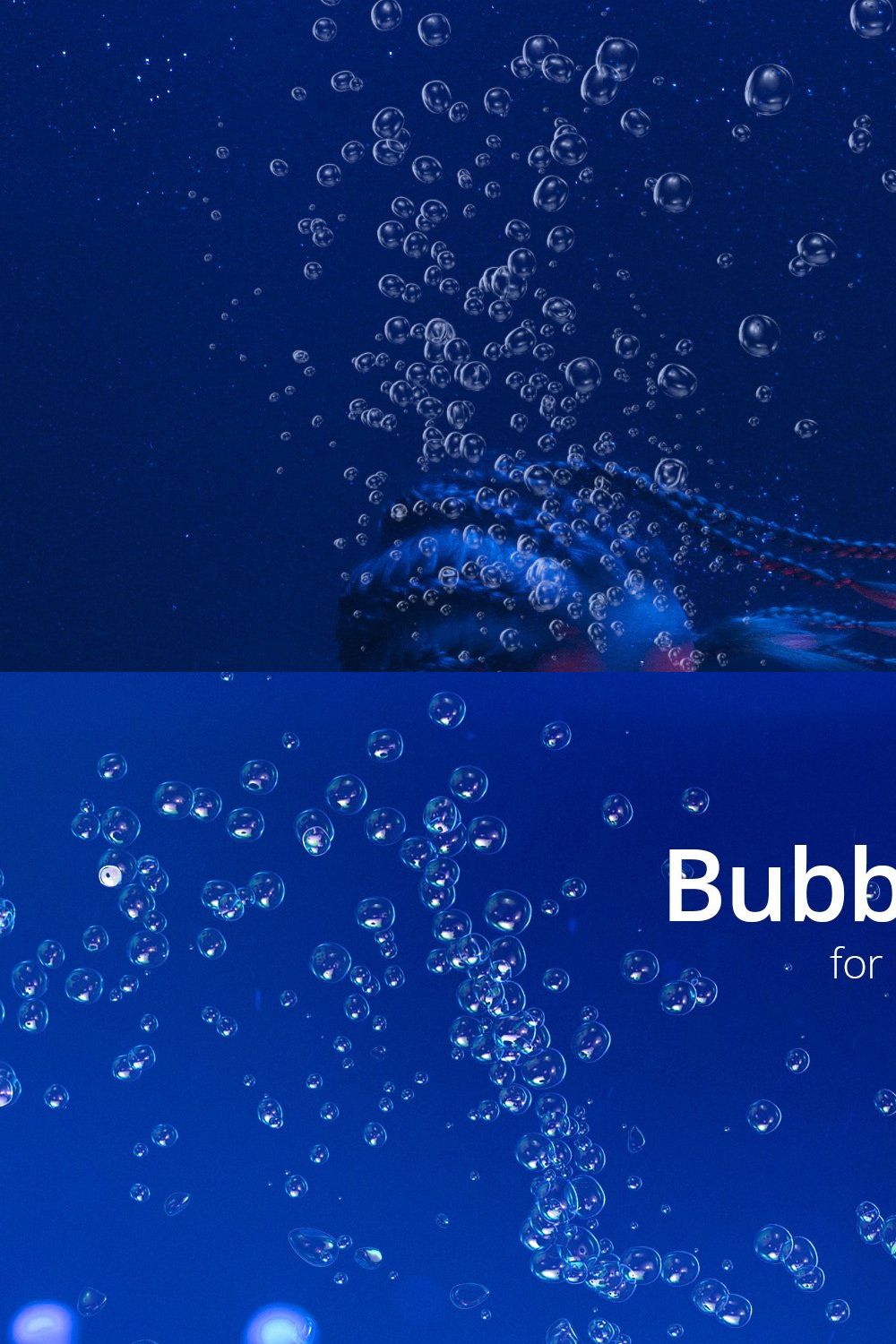 60 Bubble Brushes for Photoshop pinterest preview image.