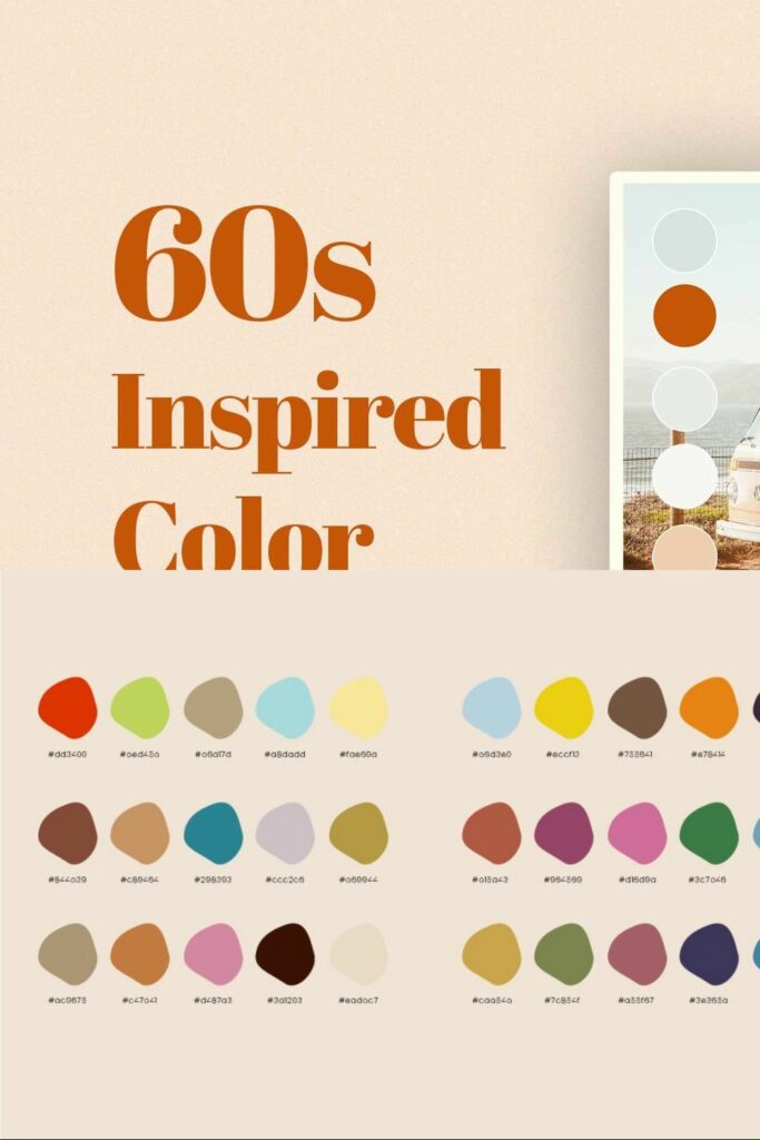 60s Inspired Color Swatches – MasterBundles