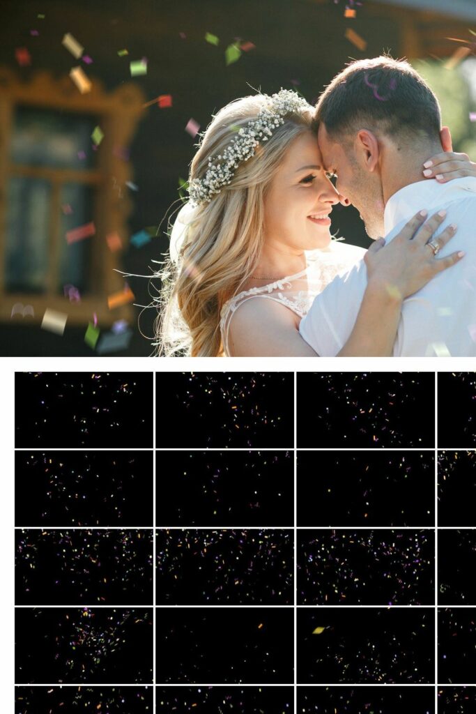 64 Colorful Confetti Overlays MasterBundles