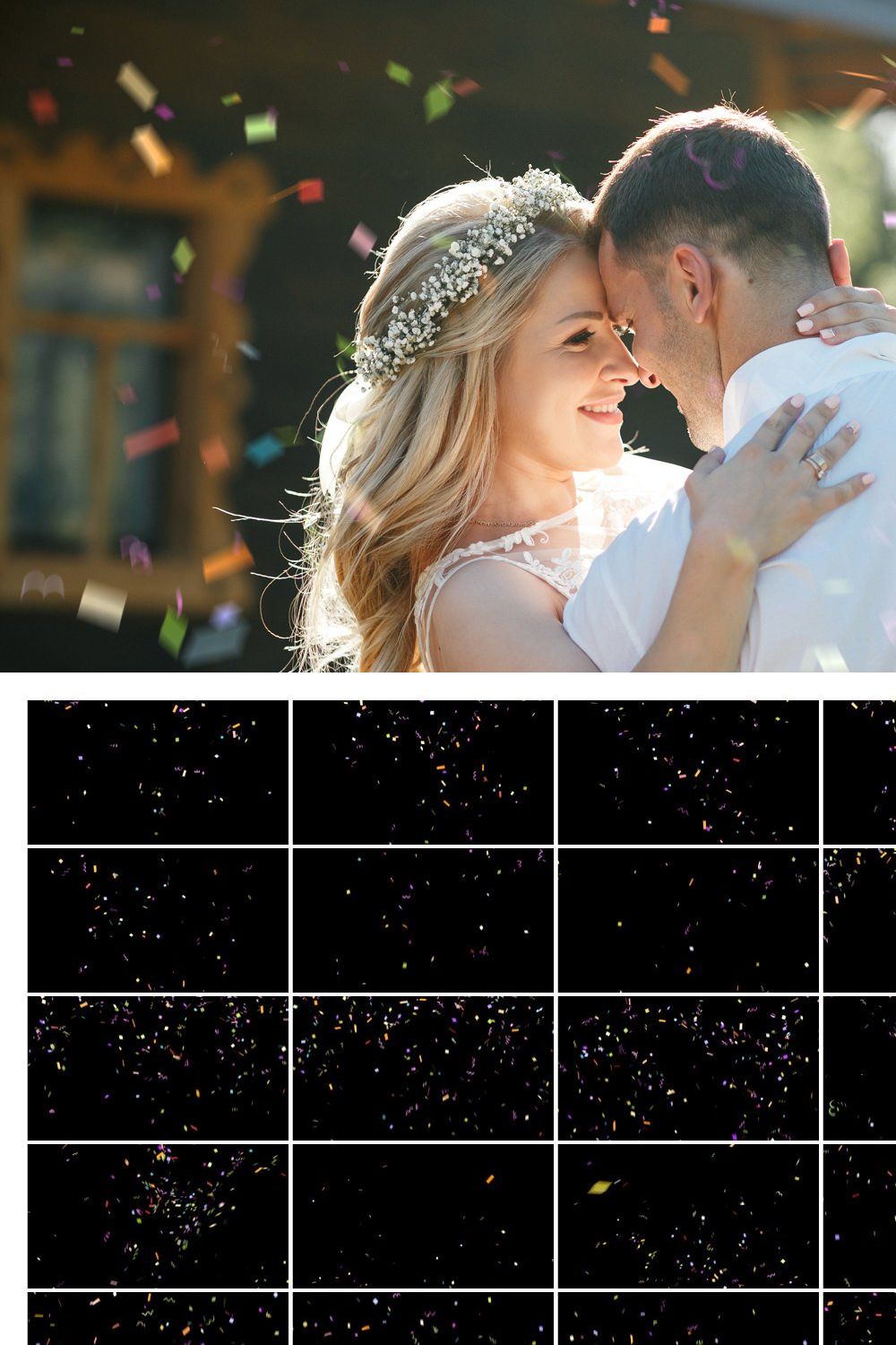64 Colorful Confetti Overlays pinterest preview image.