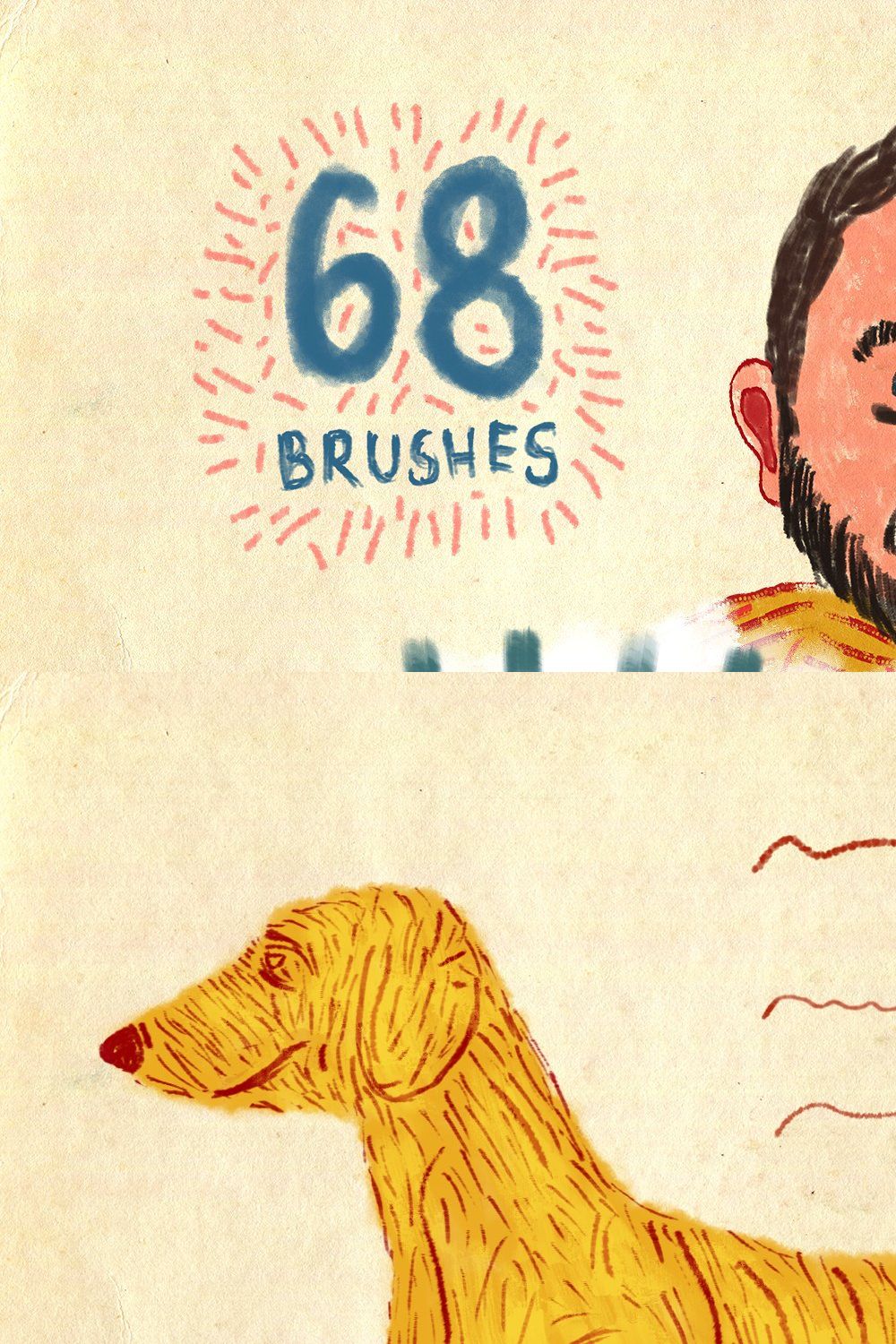 68 Dry Markers Photoshop Brushes pinterest preview image.