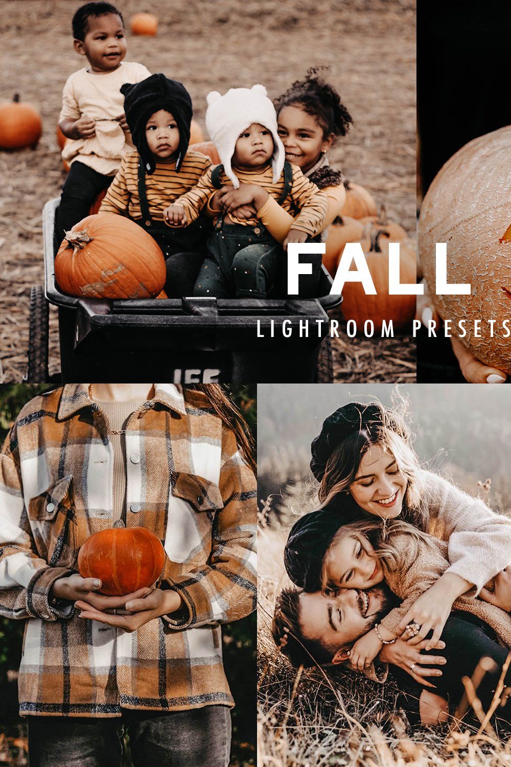7 FALL / AUTUMN LIGHTROOM PRESETS pinterest preview image.