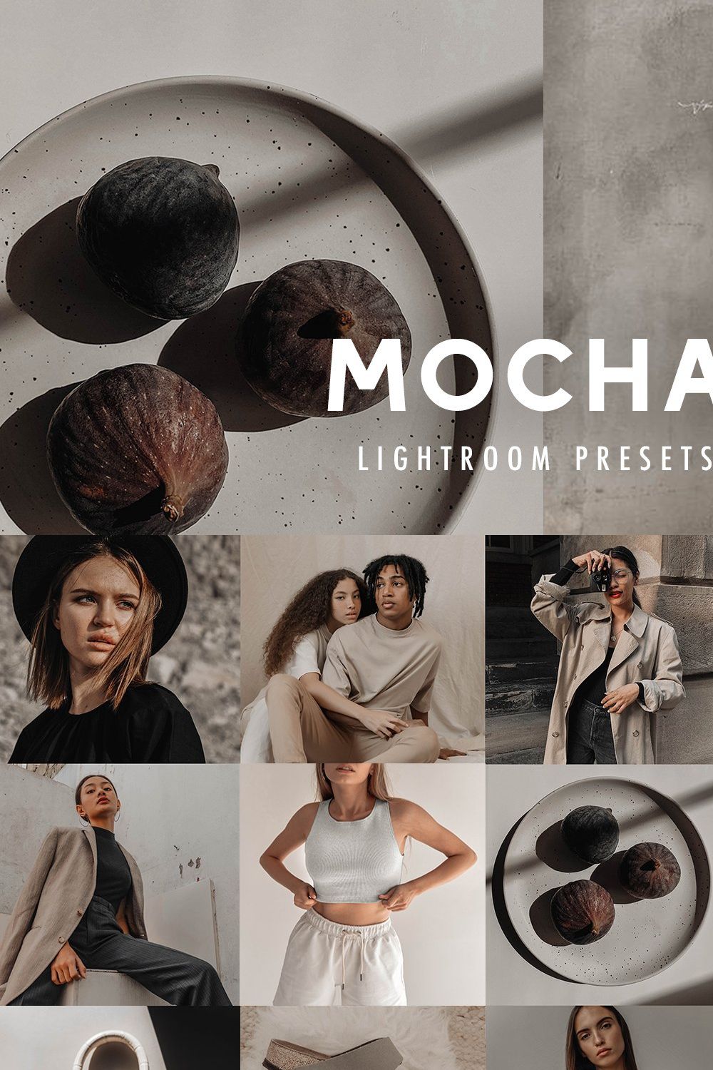 7 MOCHA LIGHTROOM PRESETS pinterest preview image.