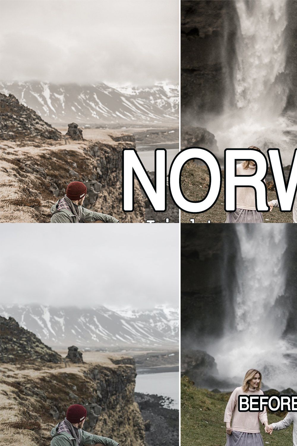 7 Norway Lightroom Presets pinterest preview image.