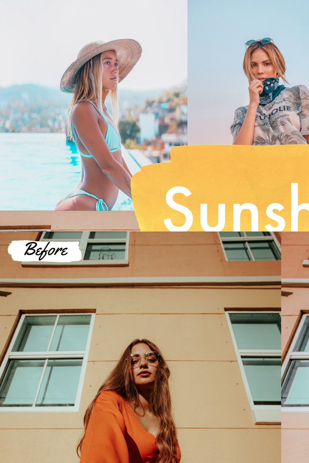 7 Sunshine Mobile Lightroom Presets pinterest preview image.