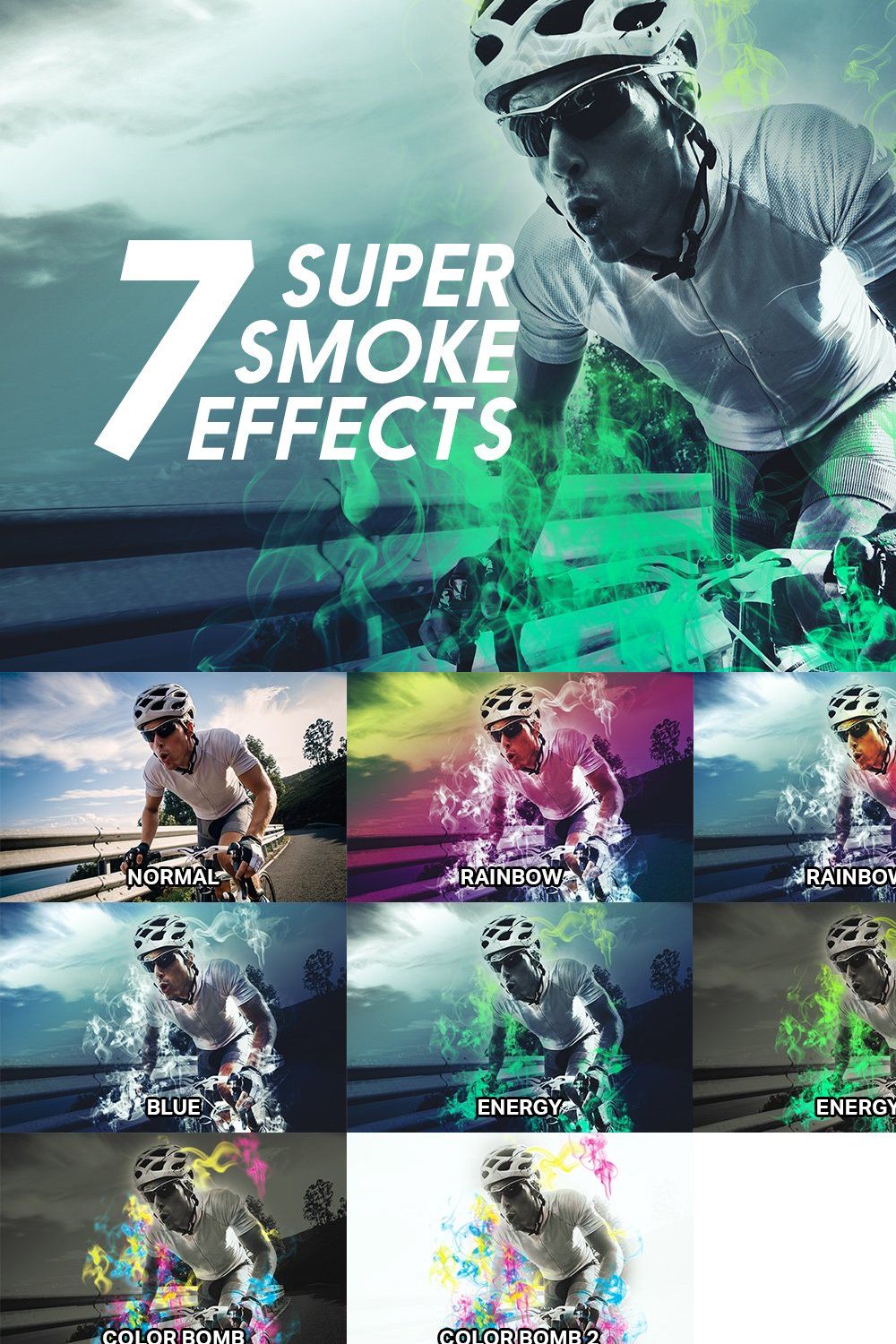 7 Super Smoke Effects pinterest preview image.