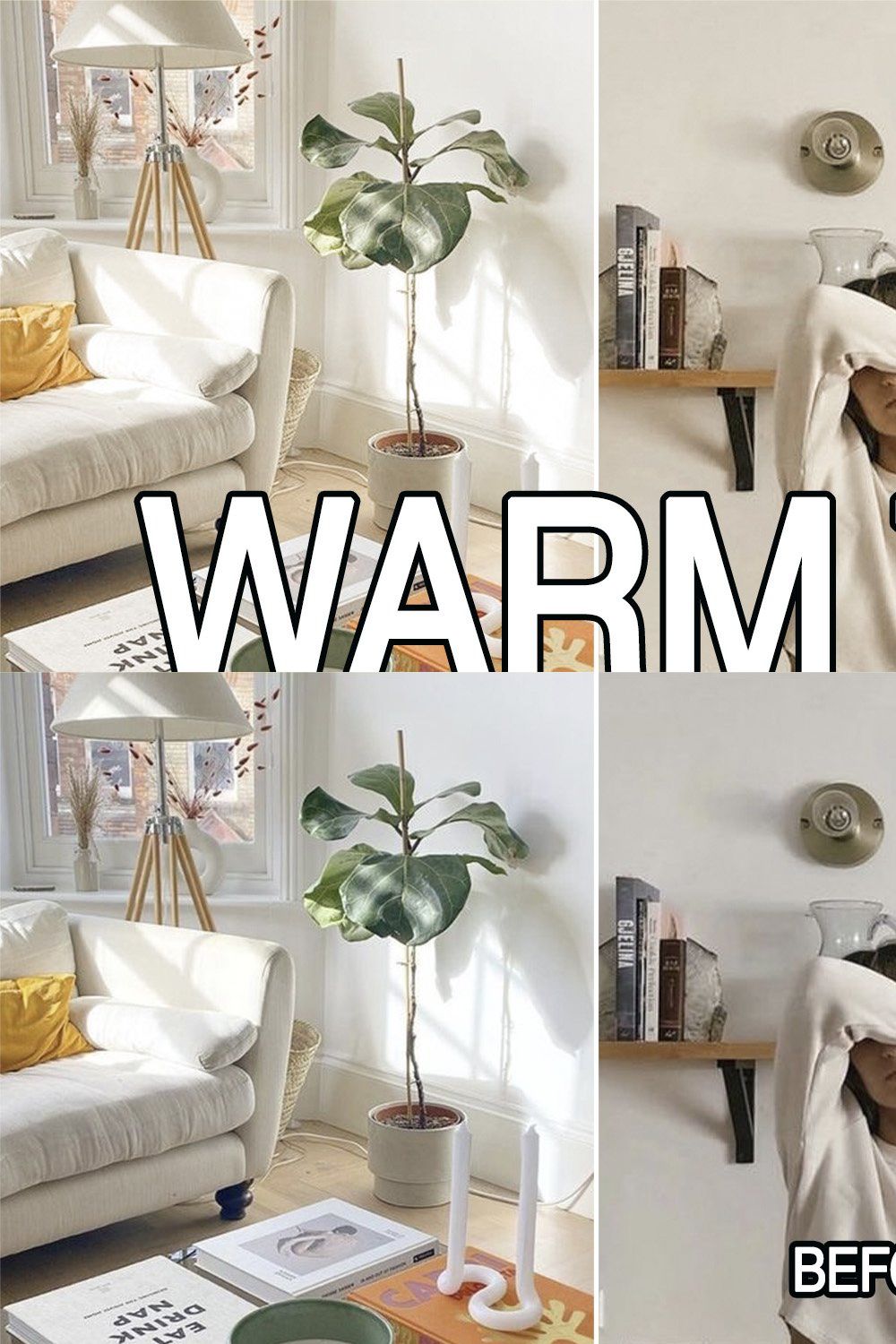 7 Warm Tones Lightroom presets pinterest preview image.