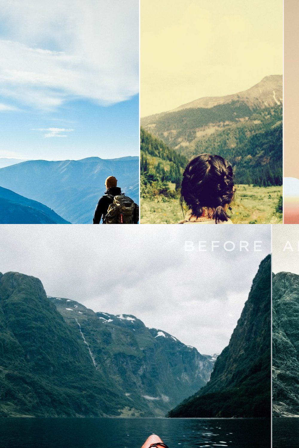 70 Adventure Lightroom Preset Bundle pinterest preview image.