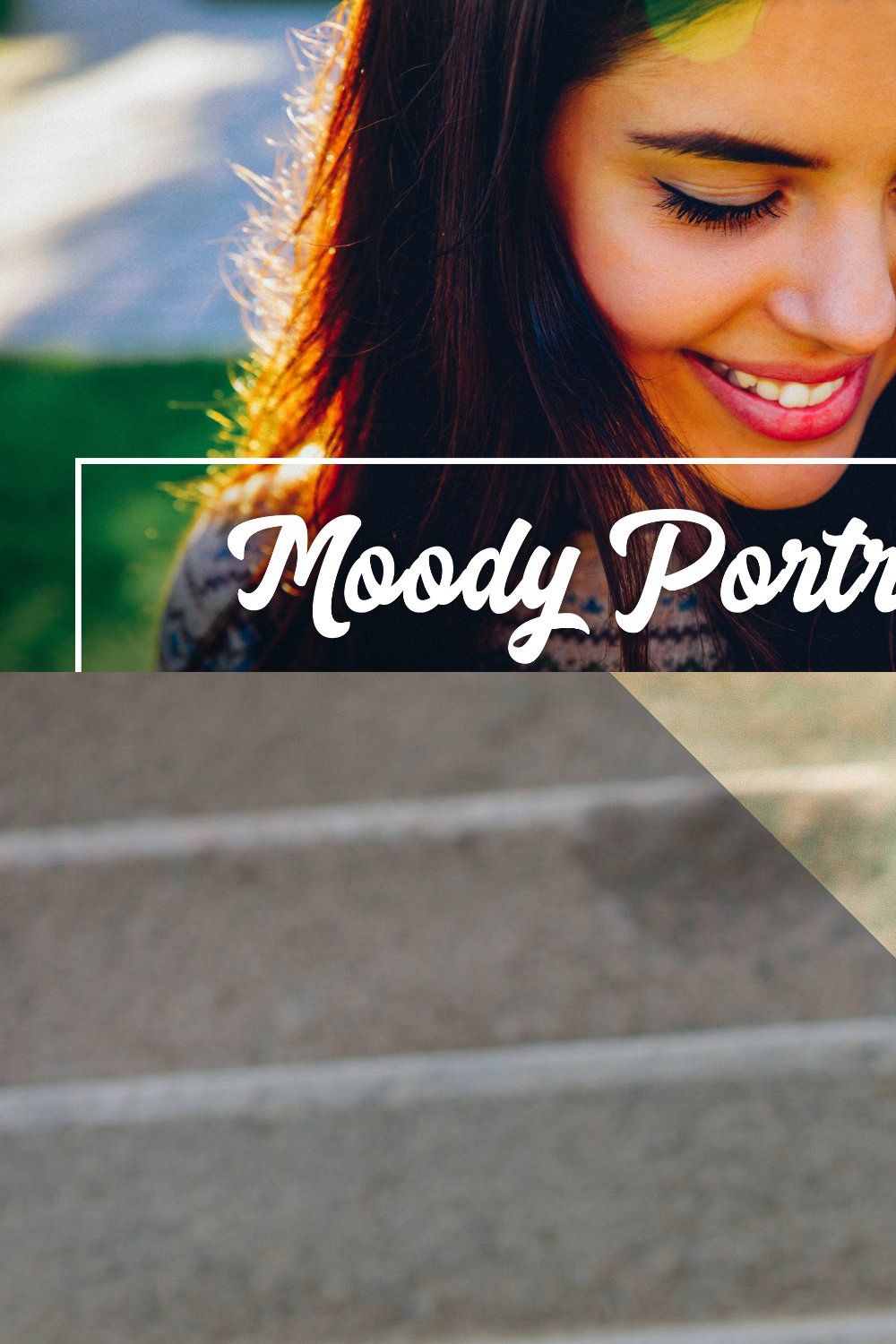 70+ Moody Portrait Lightroom Presets pinterest preview image.