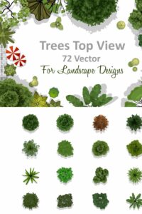 72 Vector Trees Top View – MasterBundles
