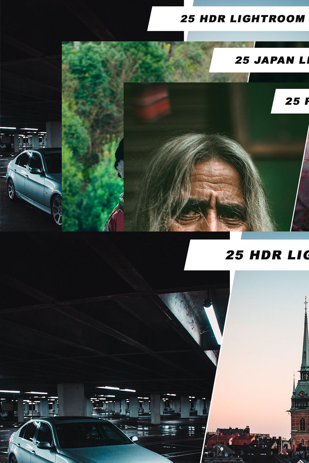 75 Lightroom Presets Bundle 3 IN 1 pinterest preview image.