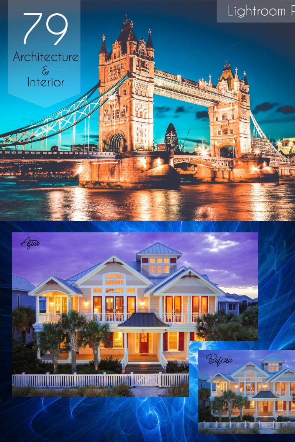 79 Architecture and Interior Preset pinterest preview image.