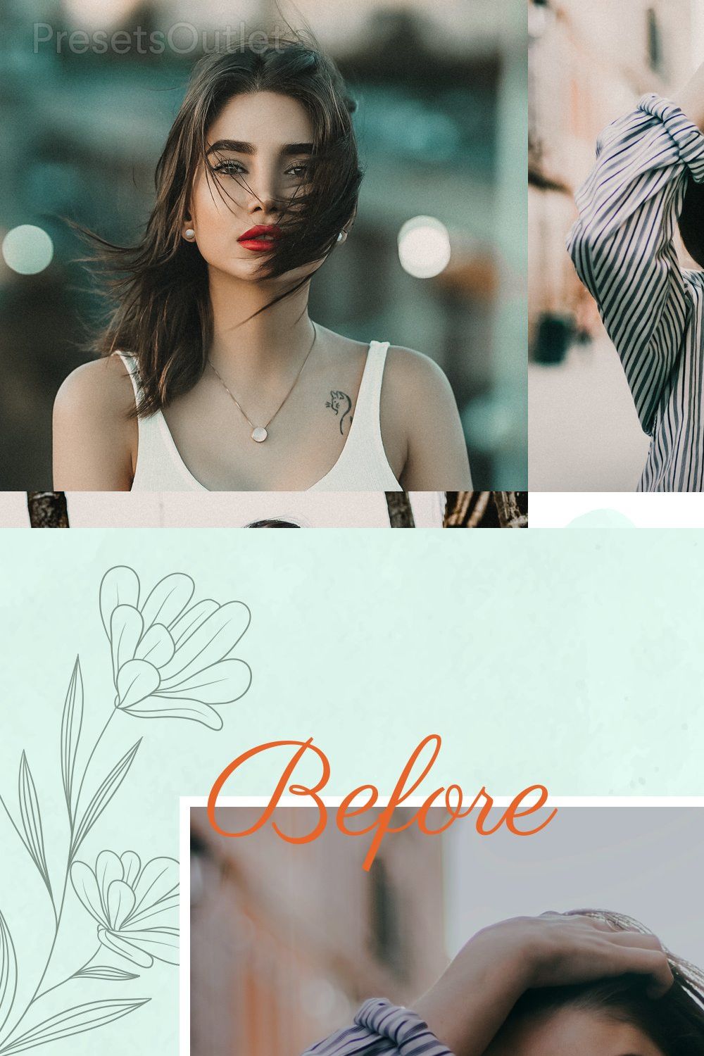 8 Bright and Airy Lightroom Presets pinterest preview image.