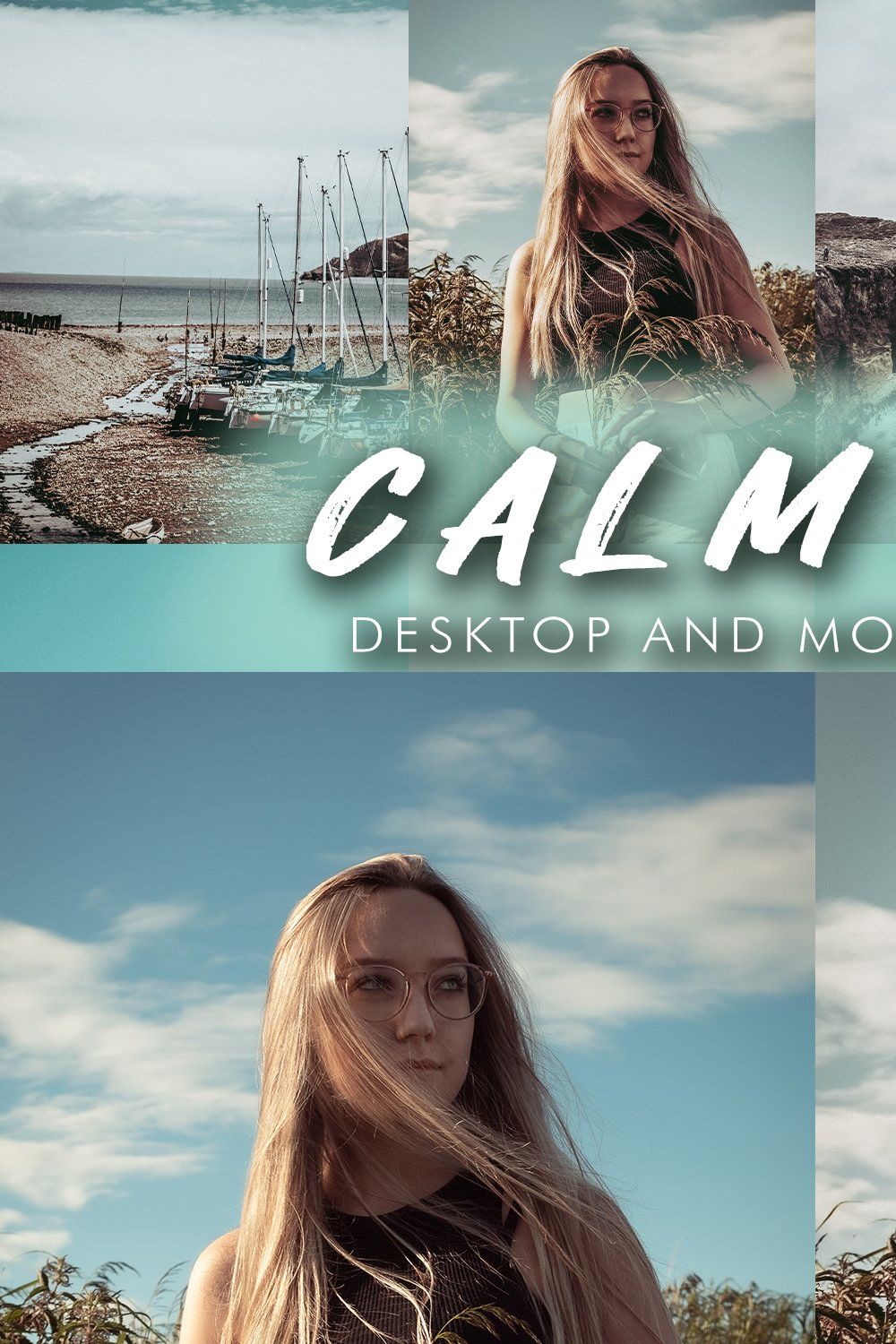 8 Calm Sea Lightroom Presets pinterest preview image.