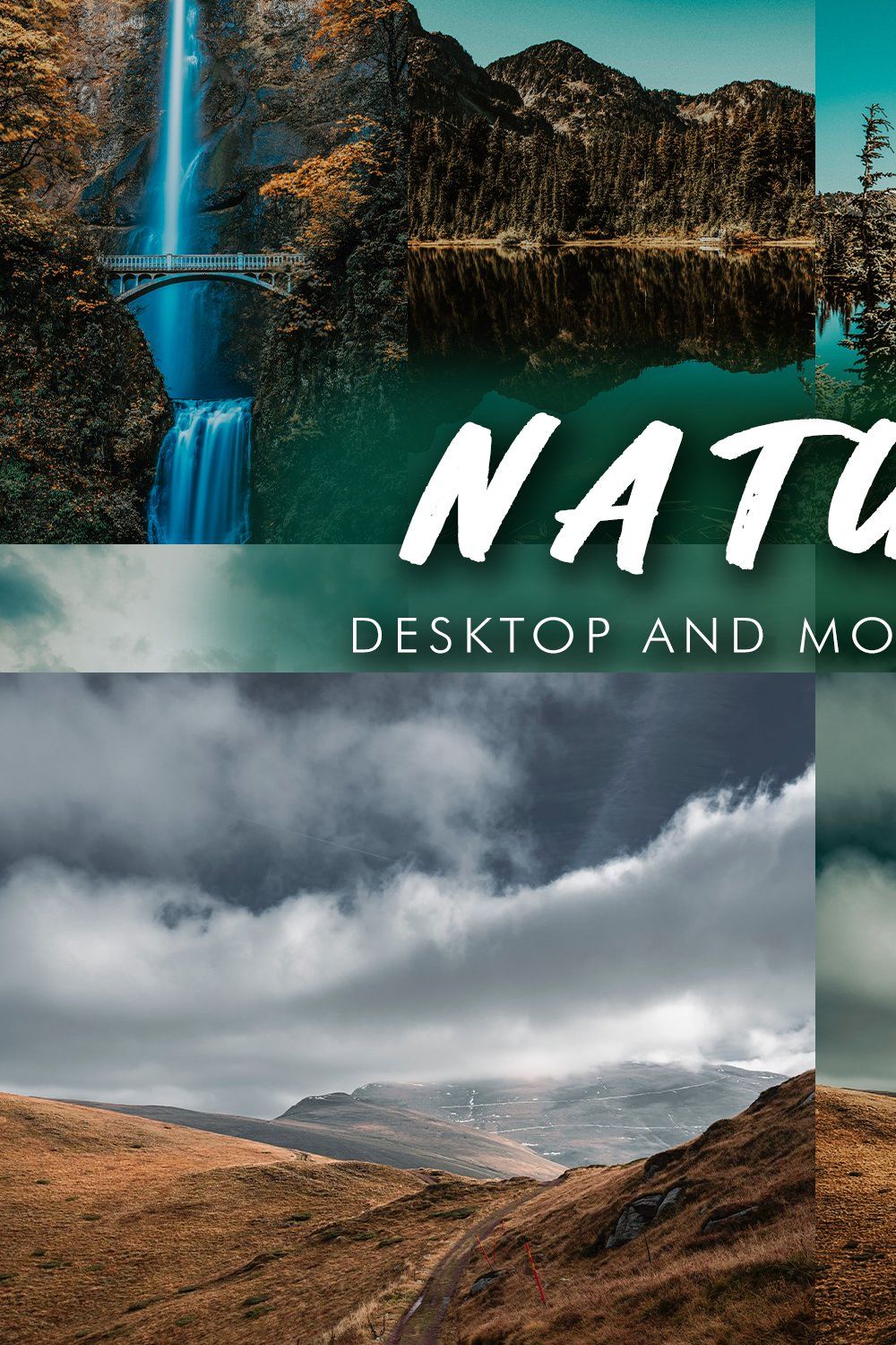 8 Nature Lightroom Presets pinterest preview image.