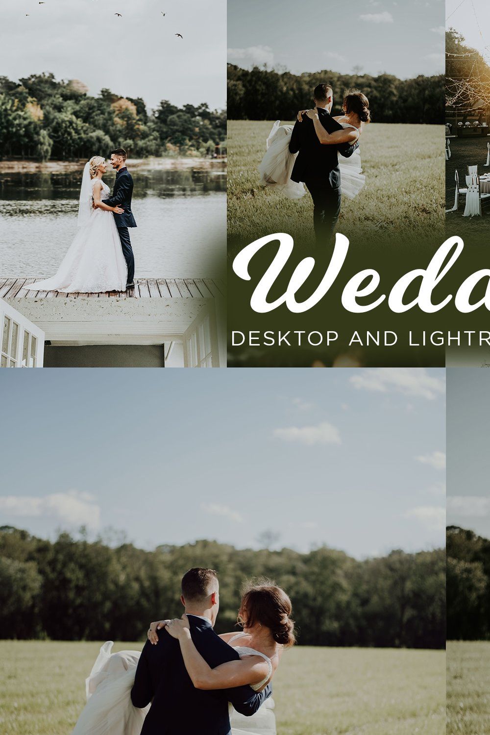 8 Wedding Lightroom Presets pinterest preview image.