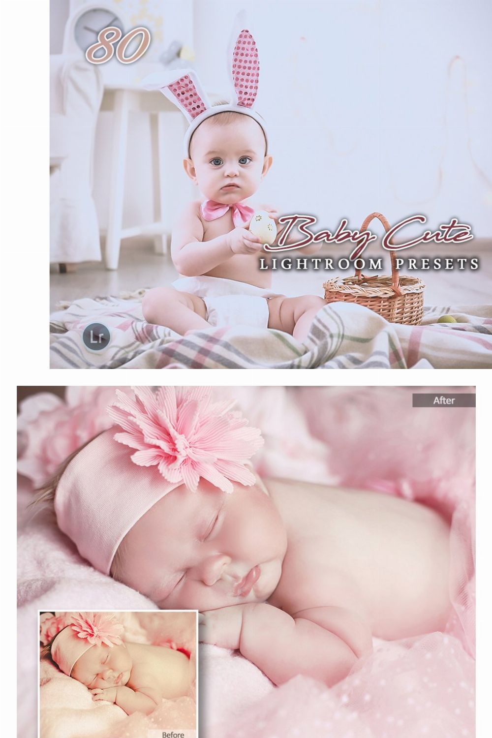 80 Baby Lightroom Presets pinterest preview image.