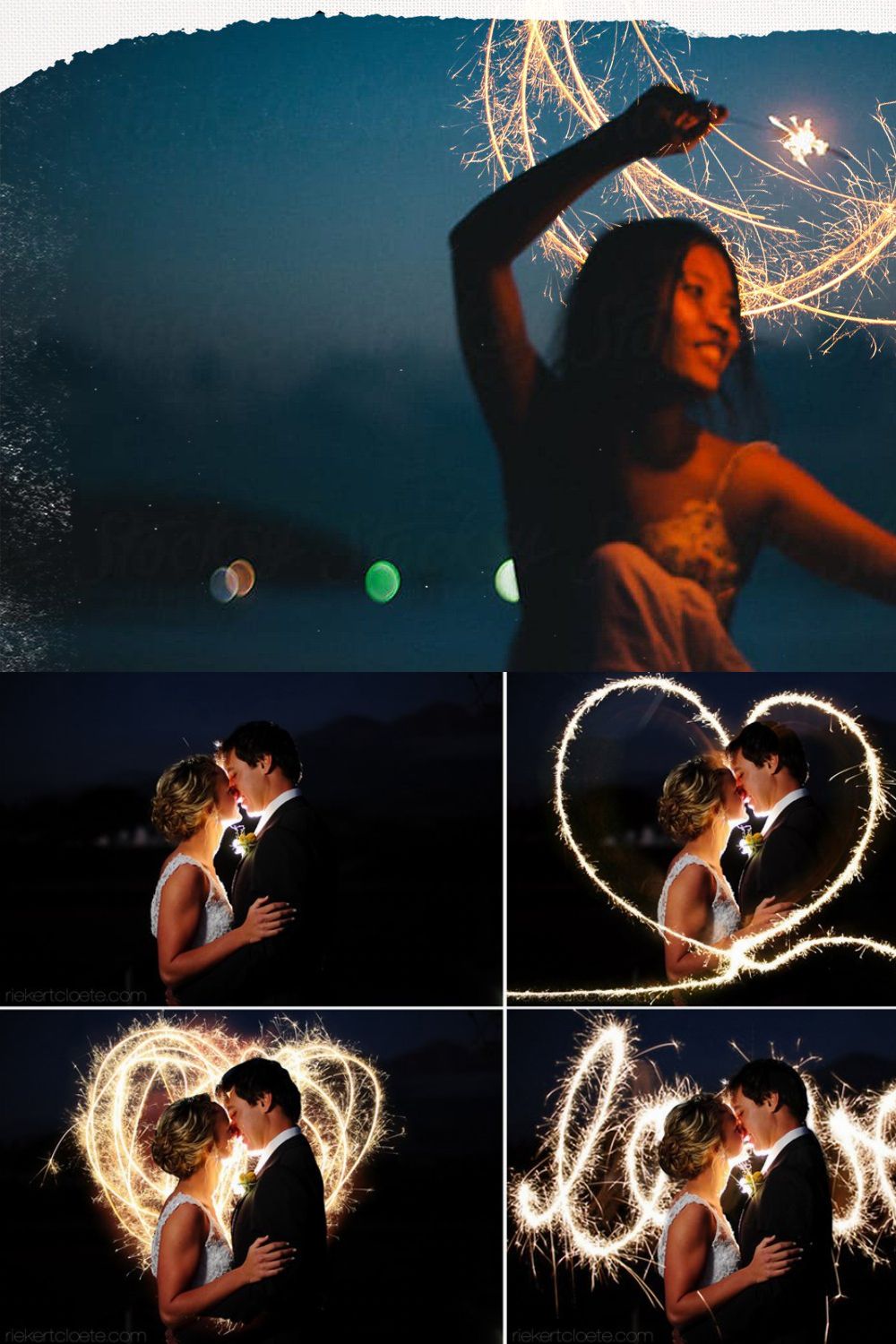 80 Wedding Sparklers Photo Overlays pinterest preview image.
