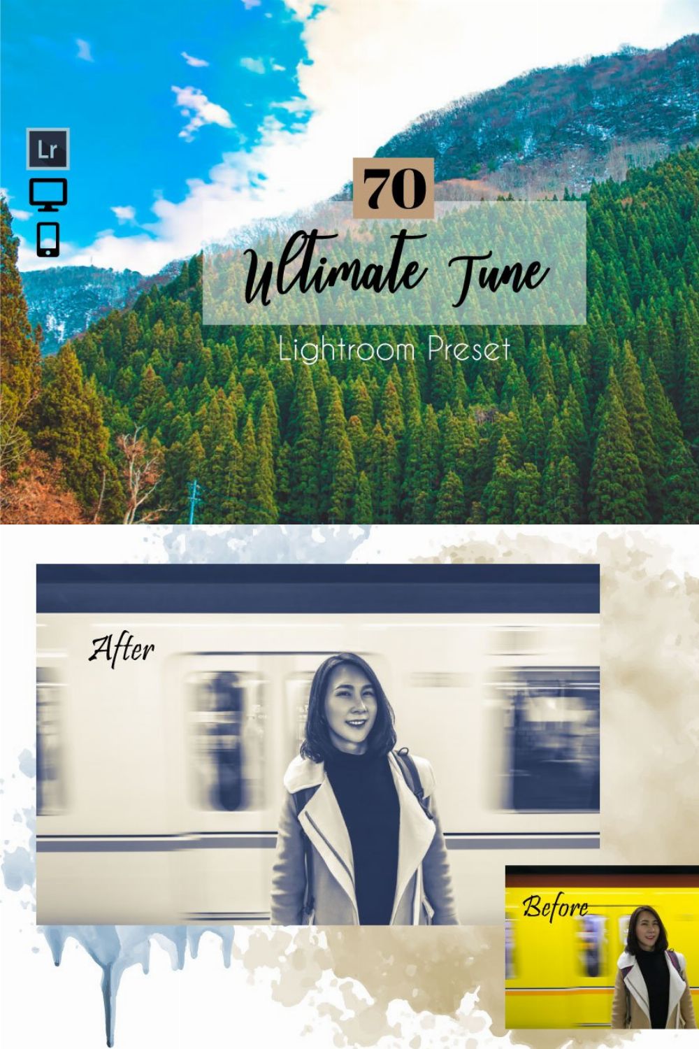 81 Ultimate Tune Lightroom Presets pinterest preview image.