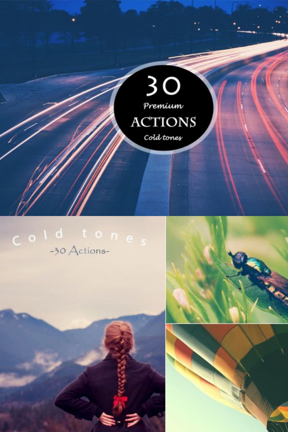 (85% off) Cold Tones 30 Actions pinterest preview image.