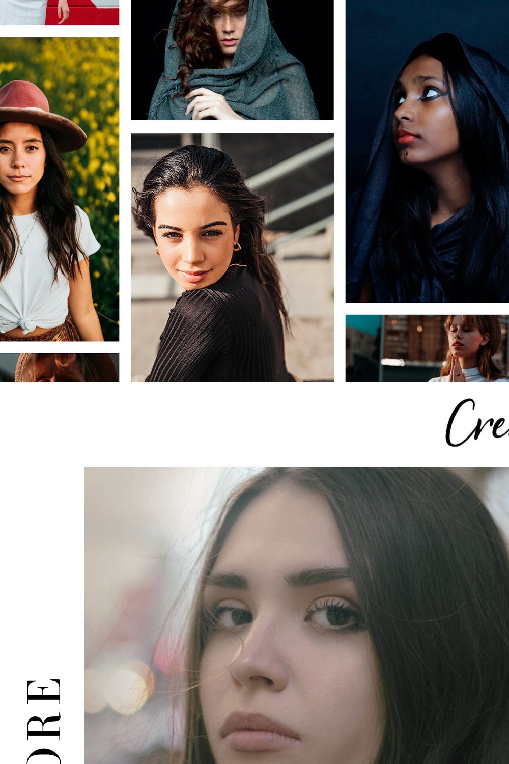 85 Portrait Lightroom Presets Bundle pinterest preview image.