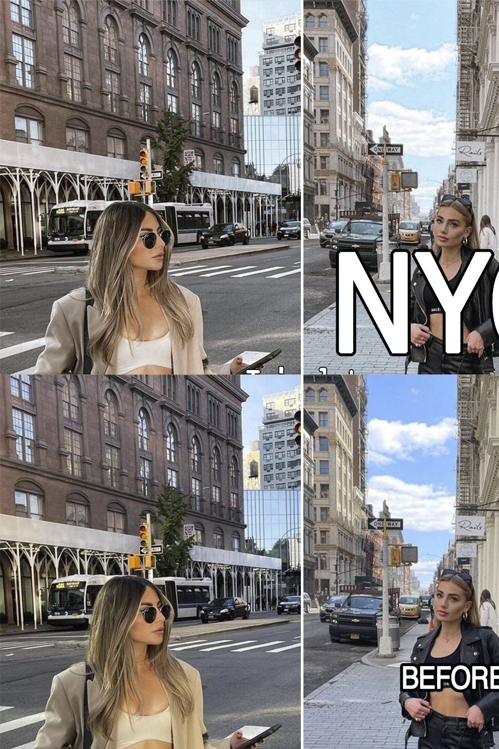 9 NYC Lightroom Presets for bloggers pinterest preview image.