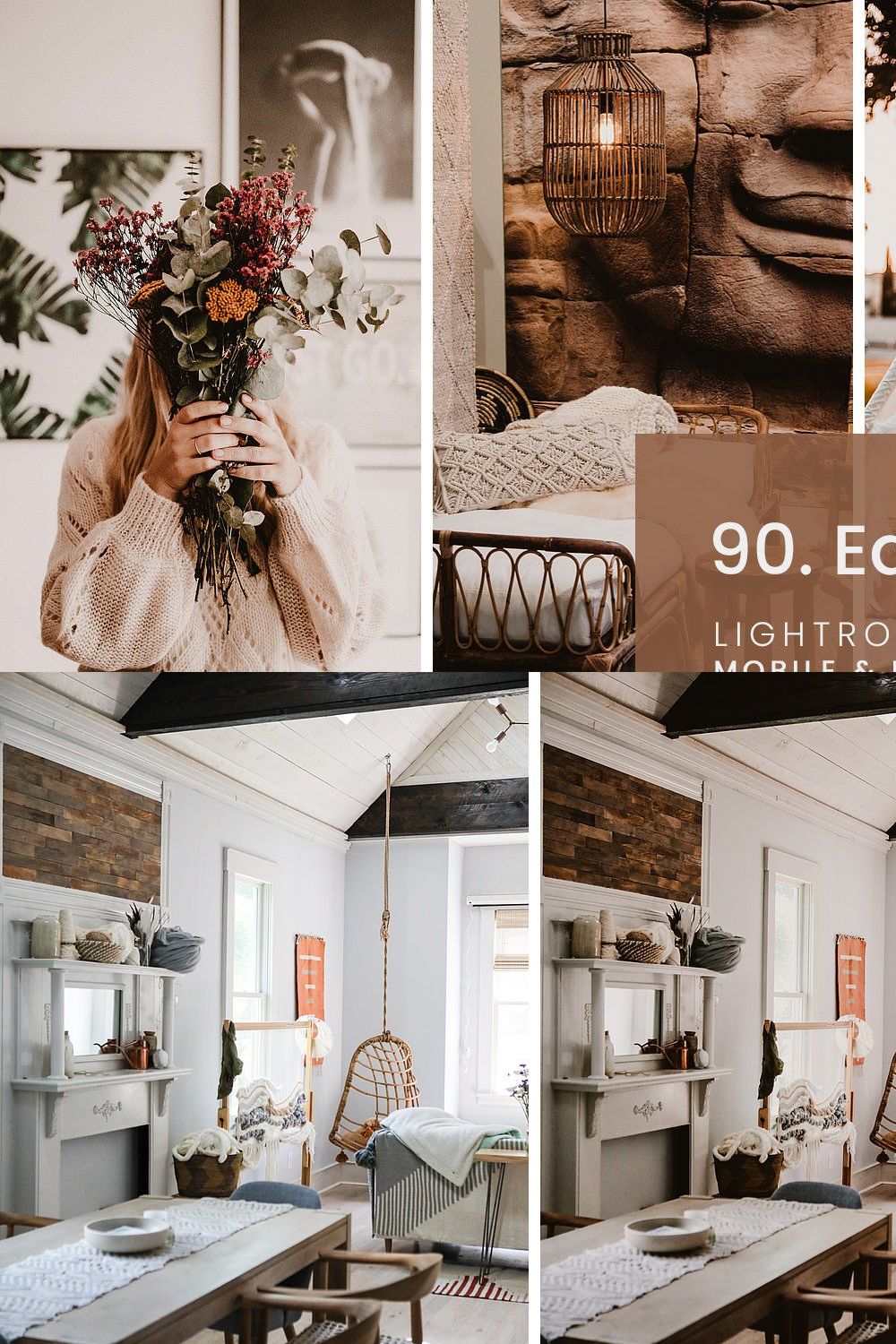 90. Earthy Presets pinterest preview image.