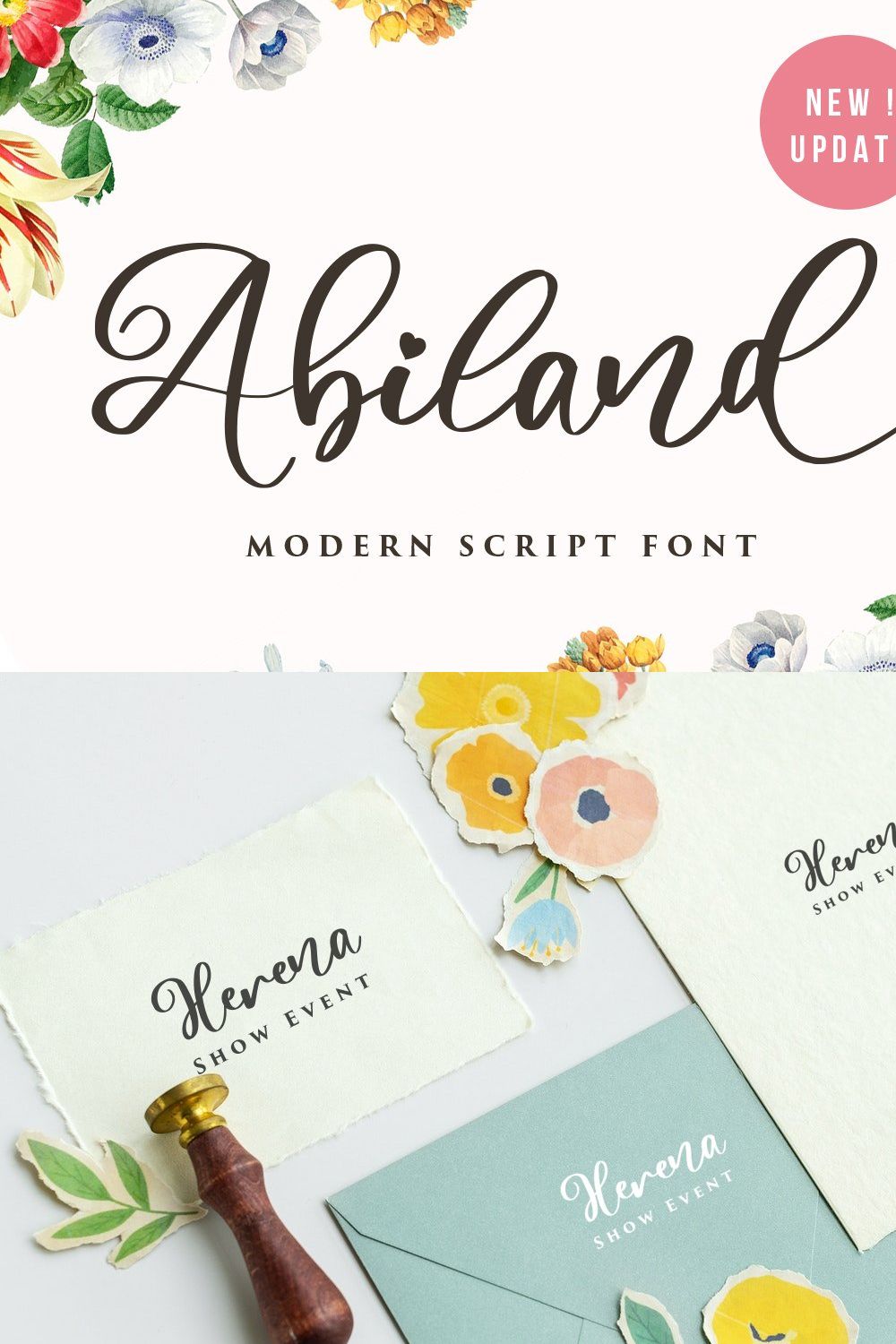 Abiland Script pinterest preview image.