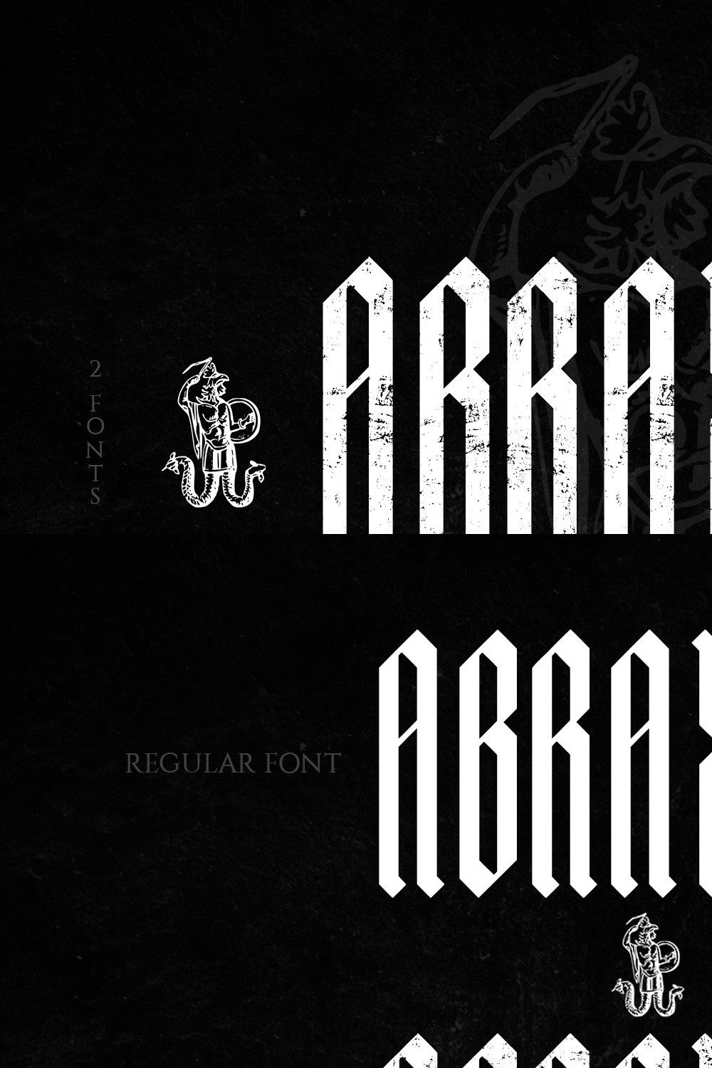 ABRAXAS | Gothic Typeface pinterest preview image.