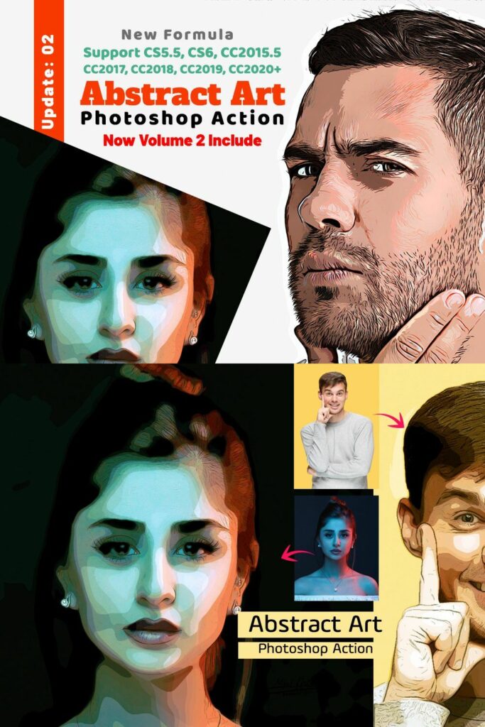 Abstract Art Action MasterBundles