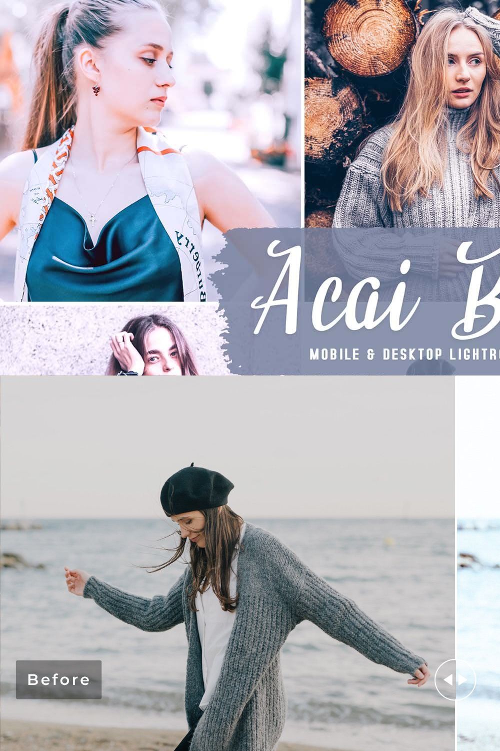 Acai Berry Pro Lightroom Presets pinterest preview image.