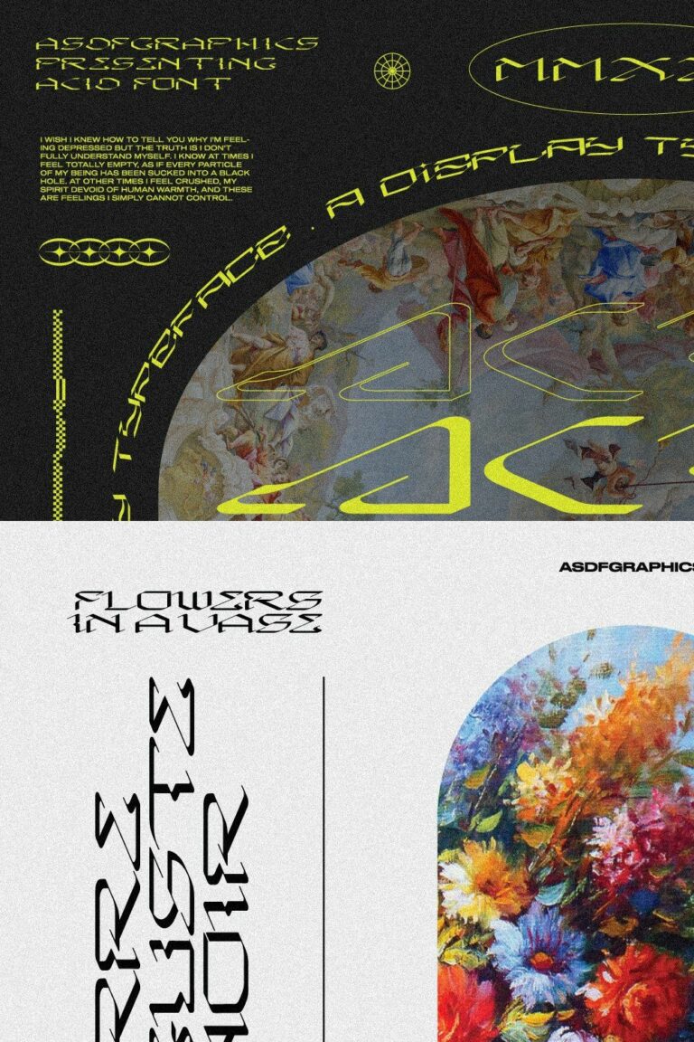 ACID FONT - ACID GRAPHICS TYPOGRAPHY – MasterBundles