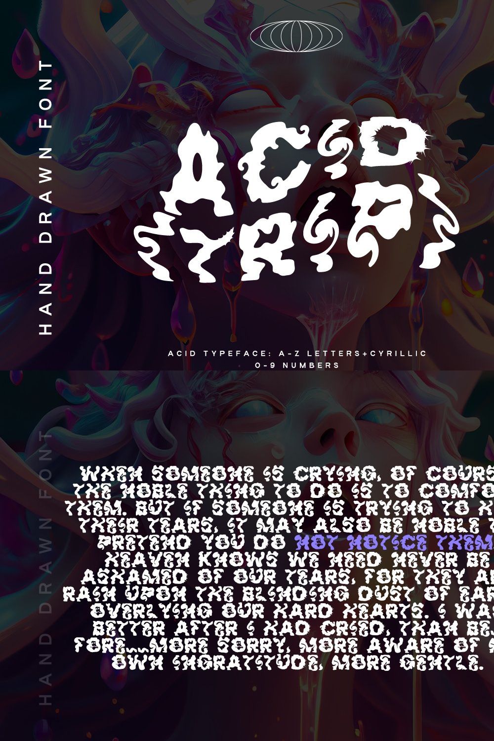 Acid(Trip) - Acid typeface +Cyrillic pinterest preview image.