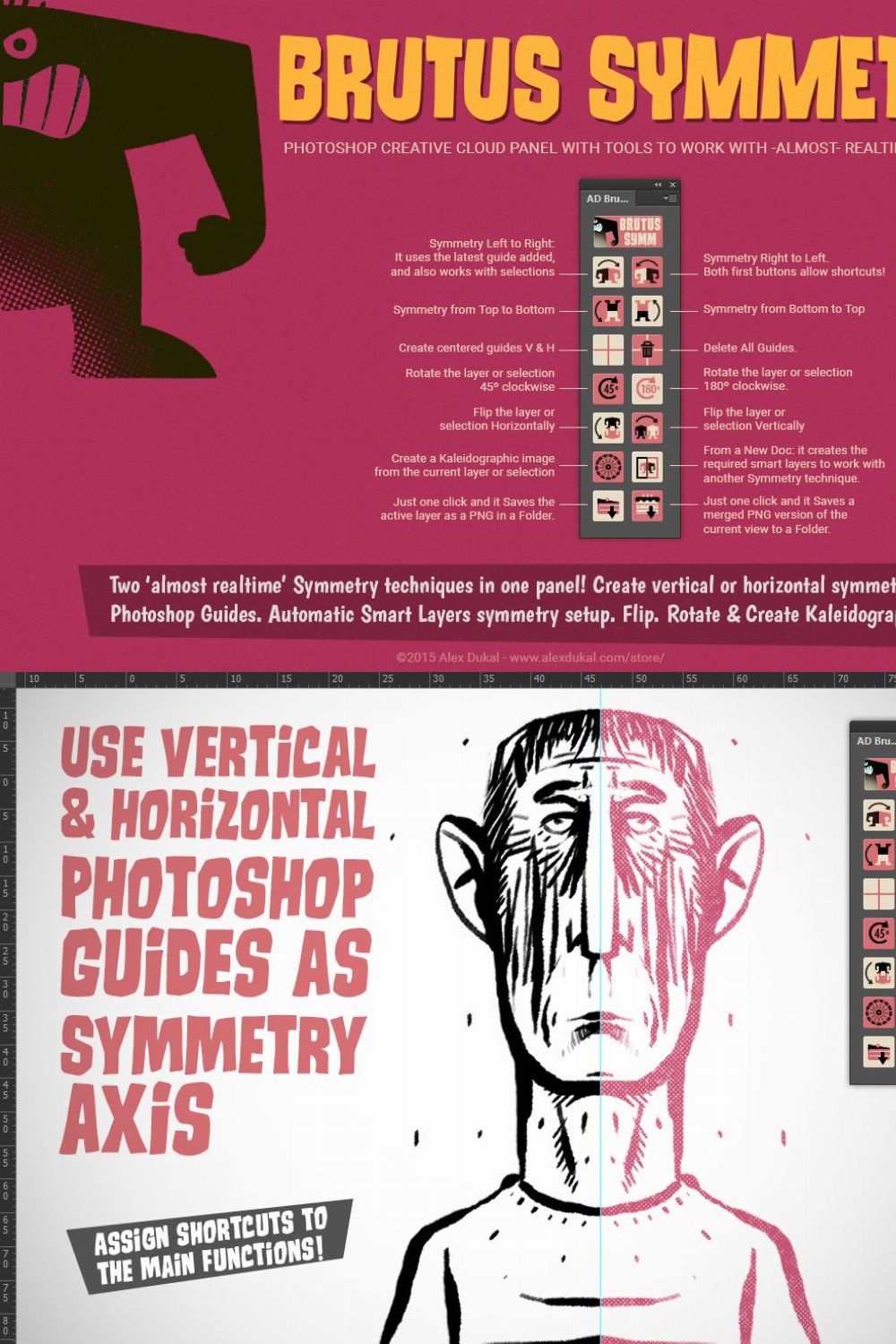 AD Brutus Symmetry (PS CC+ Panel) pinterest preview image.