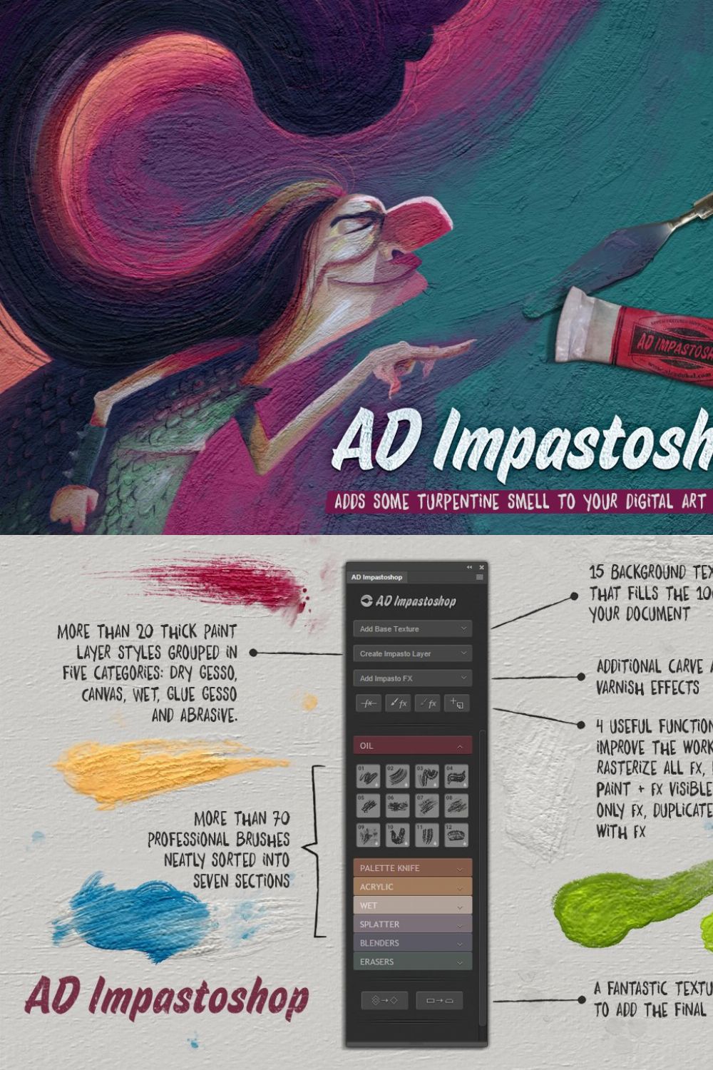AD Impastoshop - Thick Paint Machine pinterest preview image.