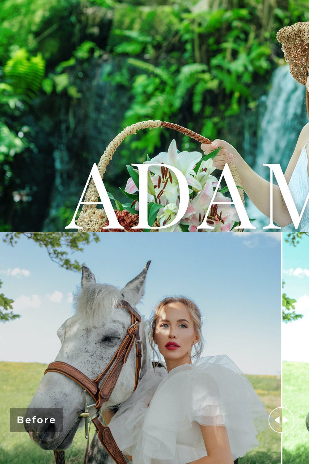 Adamite Pro Lightroom Presets pinterest preview image.