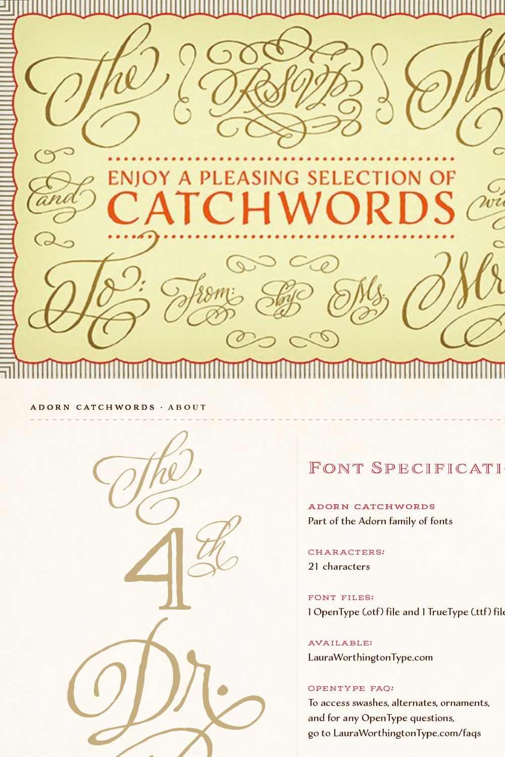 Adorn Catchwords pinterest preview image.