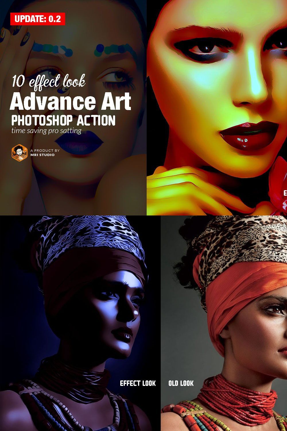 Advance Art Action pinterest preview image.