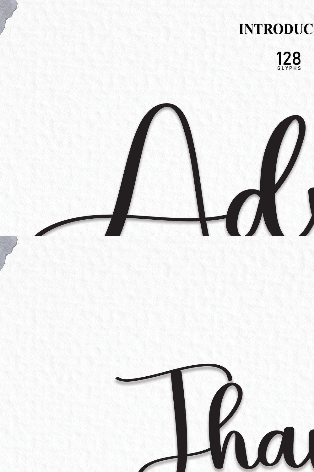 Advice | Script Font pinterest preview image.