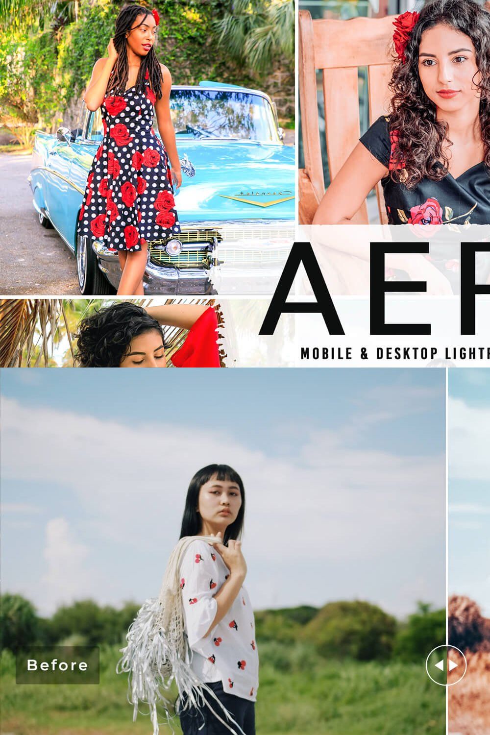 Aero Pro Lightroom Presets pinterest preview image.