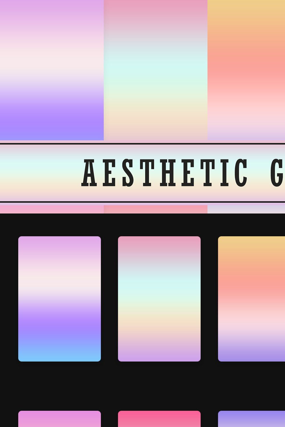 Aesthetic Gradients pinterest preview image.