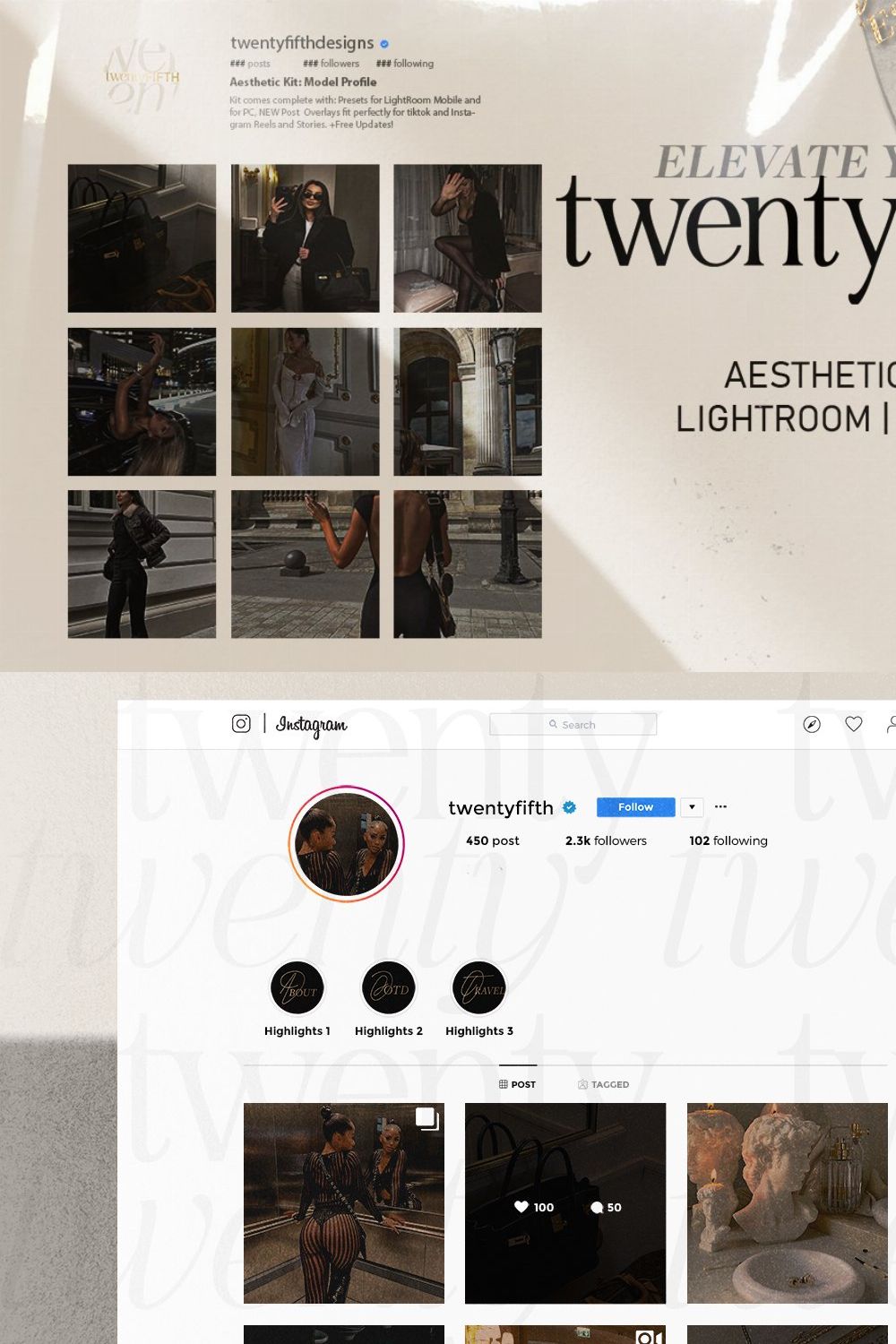 Aesthetic Kit: Instagram Engagement pinterest preview image.