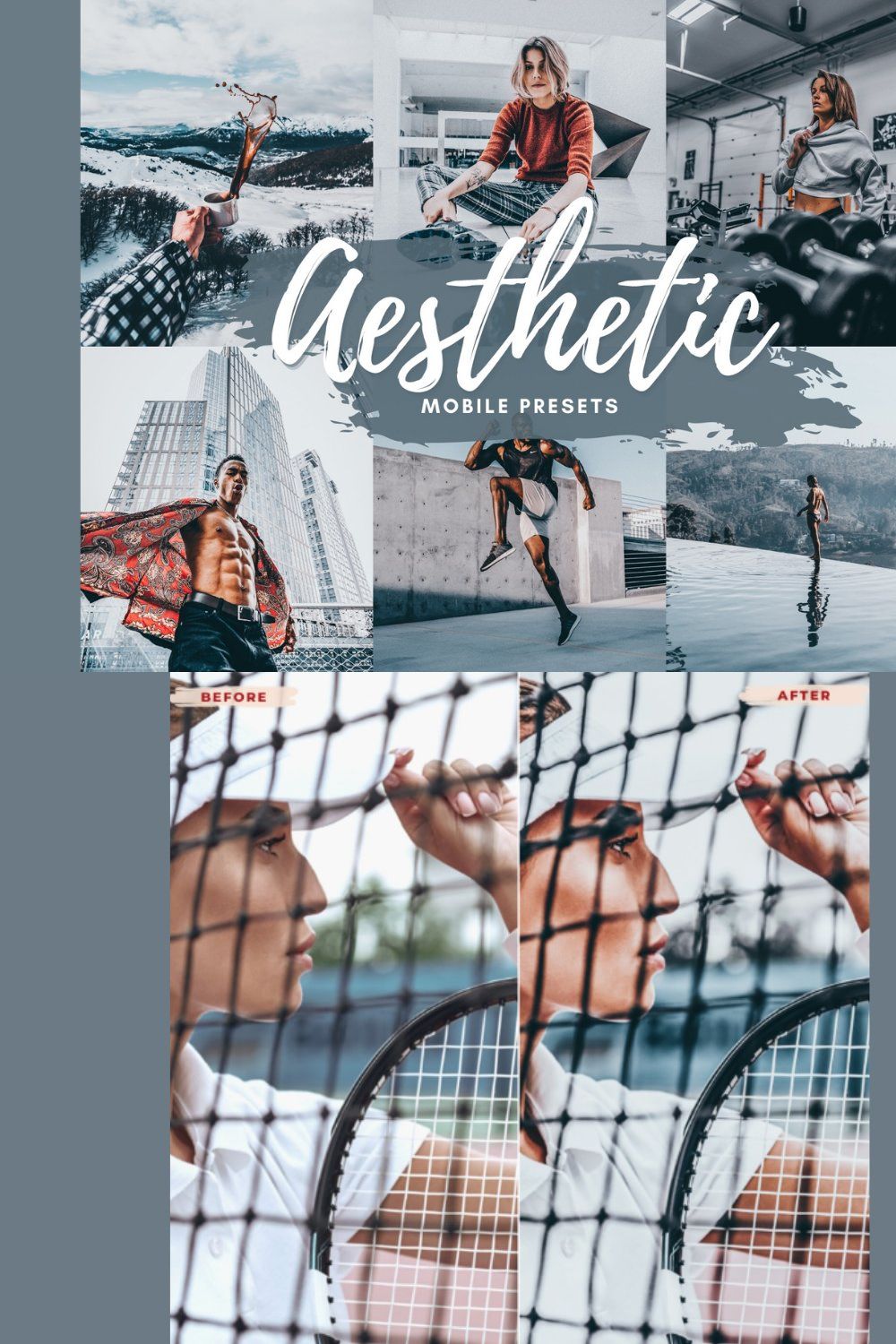 AESTHETIC Mobile Lightroom Presets pinterest preview image.