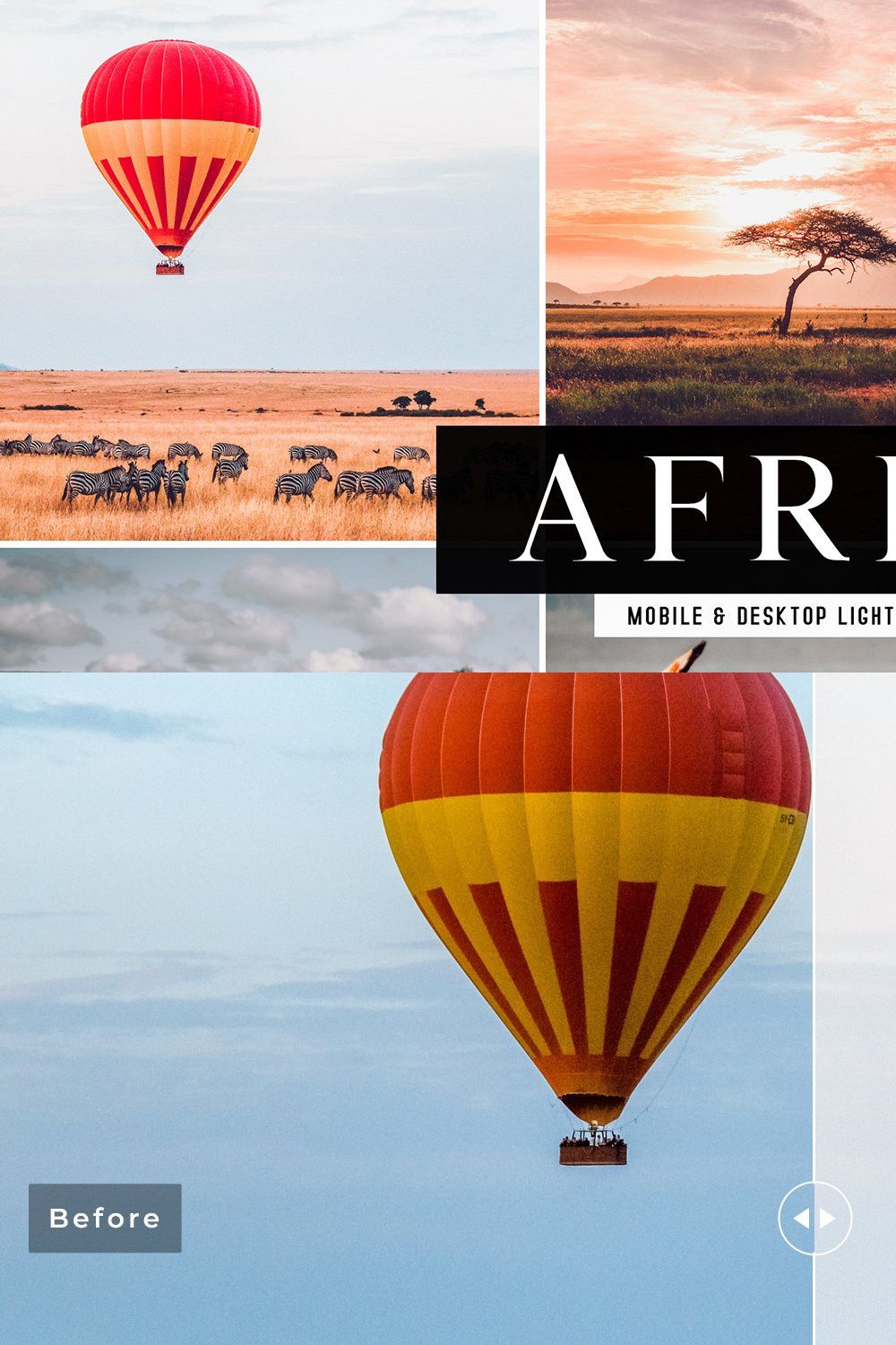 Africa Lightroom Presets Collection pinterest preview image.