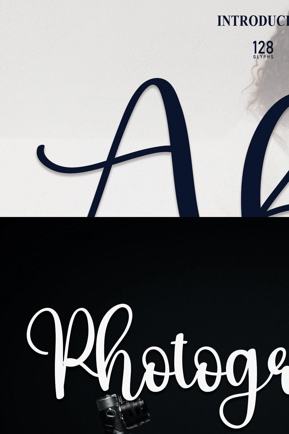 Afro | Script Font pinterest preview image.